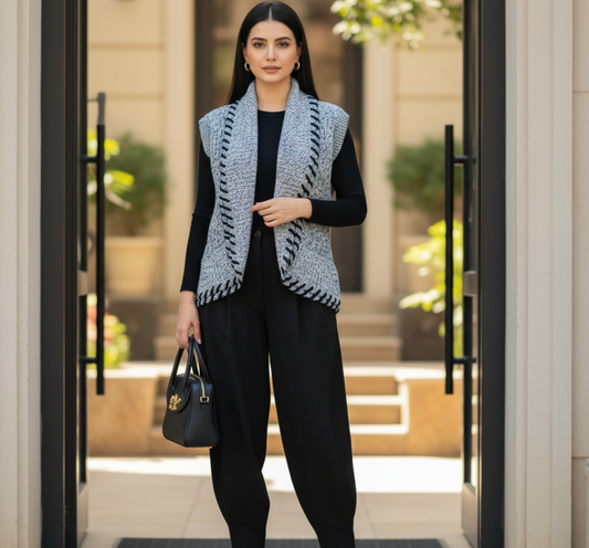 Sleeveless Knit Cardigan Vest – Cozy Layering